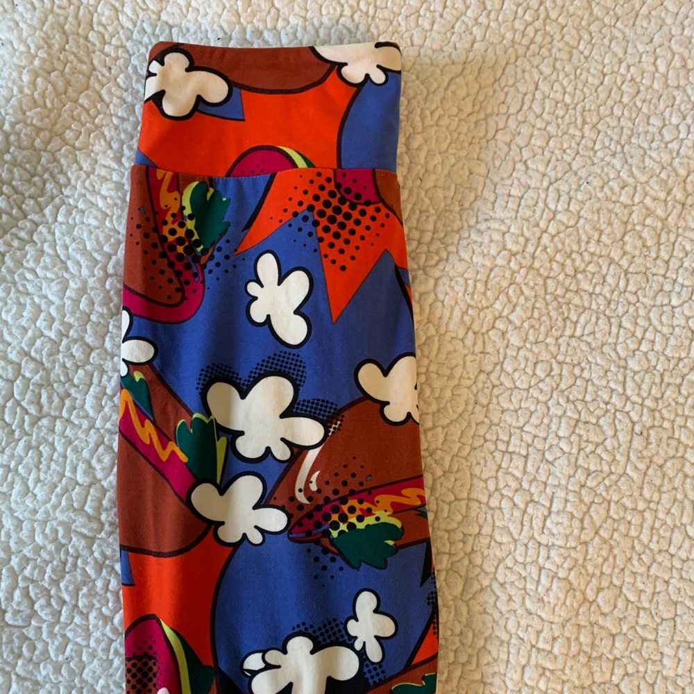 LuLaRoe Hamburger Leggings One Size
